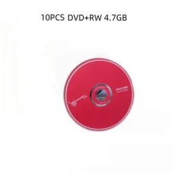 10PCS 12cm DVD+RW Rewritable Blank recordable Discs 4.7G 4X