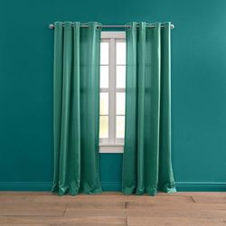 Wide Width BH Studio Room-Darkening Grommet Panel by BH Studio in Pine (Size 54" W 108"L) Window Curtain