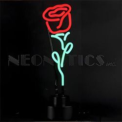 Neonetics Red Rose Neon Sculpture