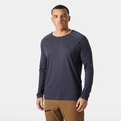 Helly Hansen Men's Trail Long Sleeve T-shirt Purple L