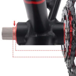 2 Pcs Bicycle Bottom Bracket Axle Washer Spacer Adapter For Shimano For GXP 24mm Cycling Integrated Hollow Tooth Disc Washer