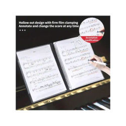 Sheet Music Folder, Folder For Musicians, Band Folder, A4 Letter Size, 30/60 Sleeves, Double Side Or Write On Exposed Pages Outs