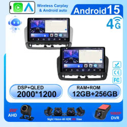 Car Radio For Seat Ibiza 2012 - 2015 2K QLED Android 15 Multimedia Video Player GPS 4G WIFI CarPlay Auto Wireless Stereo No 2Din