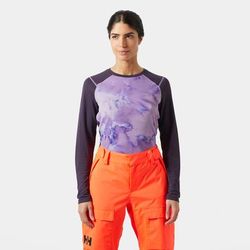 Helly Hansen Women's Lifa Active Crew Lightweight Base Layer Purple L