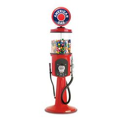 Roadside Relics American Gas Retro Gas Pump Replica Mini Gravity Feed Gumball Machine