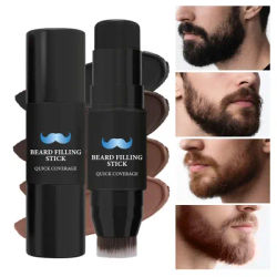 Beard color filling stick with brush head 2 in 1 waterproof natural thick hair filling stick