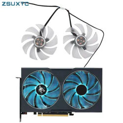 FD10015H12D 4PIN Cooling Fan For Power color RX 6650 6600 XT 7600XT Hellhound Graphics Card Fan replacement GPU fan