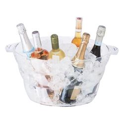 Oval Party Tub by BrylaneHome in Clear