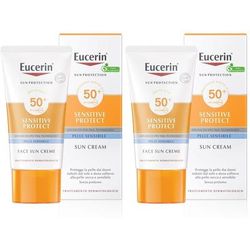 Eucerin Sun crema sun Viso FP 50+ Pelle Normale a Secca 50 ml Set da 2