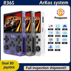 NEW R36S Retro Video Game Console Linux System 3.5 Inch IPS Screen Portable Pocket Player 64GB 128G Games best Kids gifts