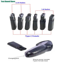 6pcs USB Type C Charger Convetor Adapter Shaving Power Adapter for Universal Electric Hair Clipper Beard trimmers Shavers