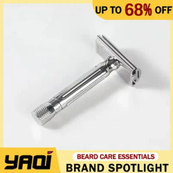 Yaqi Avanti Stainless Steel Features 6+ Blade Gap Settings Adjustable Safety Razor From 0.55mm To 1.35mm And 78mm Handle Length