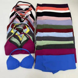 2 Piece Yoga Set Strappy Bra&Leggings Gril's Women's Resistance Training Yoga Pilates Gym Workout Suit High Elastic Seamless Set