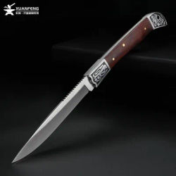 XUANFENG couteau à fruits pliant haute dureté D2 acier extérieur multifonctionnel petit couteau chasse couteau de poche multifonctionnel