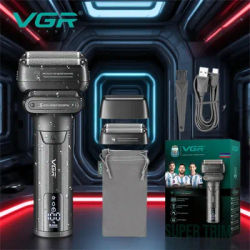 VGR Shaver Professional Beard Trimmer Electric Shaver Waterproof Razor 9000 RPM Shaving Machine Portable Shaver for Men V-368