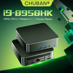 New Windows 11 Pro Mini PC Core i9 8950HK Portable Desktop PC Gamer 16GB DDR4 1TB SSD WIFI 6 BT5.2 Office Study Desktop Computer