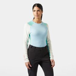 Helly Hansen Women's Lifa Merino Midweight Crew Base Layer Blue M