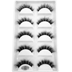 5 Pairs Natural Long False Eyelash Fake Lashes Long Makeup 3d Mink Lashes Extension Eyelash Reusable Mink Eyelashes for Beauty