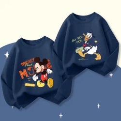 Spring/autumn Kids Clothing Print Cartoon Loose Boy's Sweatshirt Tops Crewneck Pullover Hoodie For Children's Clothes 1 2 3 4 5Y