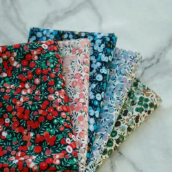 145x50cm Classics Pastoral Floral Poplin Cotton Fabric DIY Children's Wear Cloth Make Bedding Quilt Decoration Home Sewing Cloth