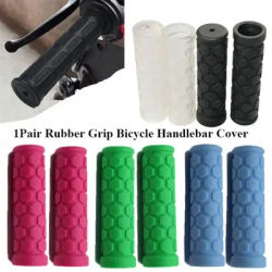 1 Pair Anti-slip Bicycle Handlebar Cover SD125-102mm Shock Absorption Folding Bike Handlebar 6 Colors Rubber Grip