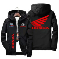 Honda HRC men's and women's windproof jackets, fashionable casual hooded jackets, cycling and racing outdoor sportswear