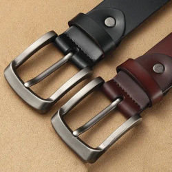 Ceinture avec boucle à aiguille en alliage pour hommes et femmes, haute qualité, marque de luxe, jeans à la mode, MES