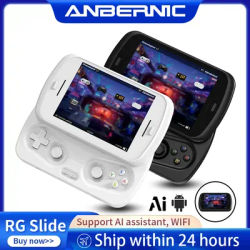 Anbernic RG Slide Handheld Game Console 4.7" LTPS In-Cell Multi-touch Screen AI Android Gaming Player Supports 1080p Out RixelHK