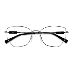 Unisex s geometric Shiny Gunmetal Metal Prescription eyeglasses - Eyebuydirect s Armani Exchange AX1067