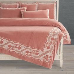 Nicolette Embroidered Velvet Bedding Collection - Pillow Shams, Euro Pillow Sham - Frontgate