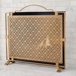 Roxanna Mesh Fireplace Screen - Frontgate