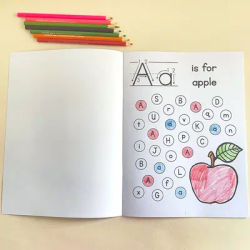 English Language Learning Alphabet A-Z Learning Workbook for Youngsters - Educational English Language Coloring Book