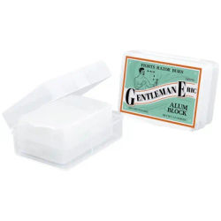 Natural Alum Block in Plastic Case 100 g./3.7 oz Aftershave Blood Stopper Antiseptic Astringent Soothing Solution for Shaving