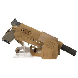 Cole-tac Varmint Wrangler XL Pistol Holder Chest Coyote Brown Right Hand VWX103