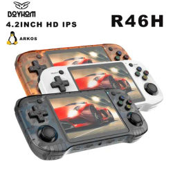 R46H Retro Handheld Game Console Linux System 4.2Inch IPS Portable Pocket Player 128G 29K Games Video Gaming Kids Gifts R36S pro