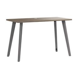 Workpro Motiva 48"w Modern Office Desk With Metal Legs, Modern Hickory, Installation Included