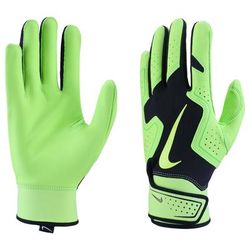 Nike Alpha 2.0 Adult Baseball Batting Gloves Black/Green
