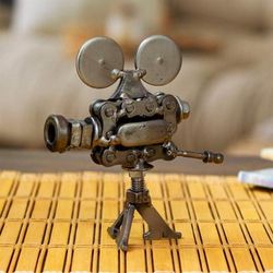 Fragments of Cinema,'Fine Art Handmade Upcycled Movie Projector Metal Sculpture'