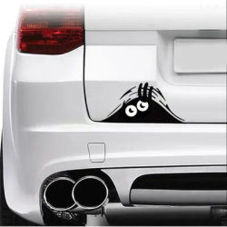 Autocollant de voiture auto-adhésif imperméable, 1 pièce, autocollant de couverture anti-rayures, décoration automobile, drôle de poirci, monstre 3D, dessin animé, autocollant de voiture en vinyle