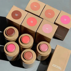 High-level Natural Makeup Look Blush Stick Moisturizing Face Cream Pineapple Refresh Glazing Milk Storage Bag Make Up Mirror