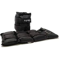 FFitness Coppia Pesi per Caviglie e Polsi da 2,5 Kg Regolabili a Strap