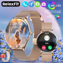 Nuovo originale ultra sottile Bluetooth chiamata SmartWatch orologi da donna uomo sportivo fitness tracker frequenza cardiaca Smartwatch per Android IOS
