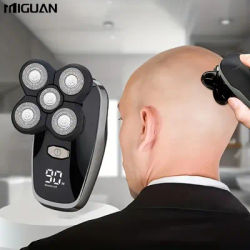 Electric Razor For Men Electric Head Hair Shaver LED Display - Mens Cordless Rechargeable Bald Head Razor ,five blade electric