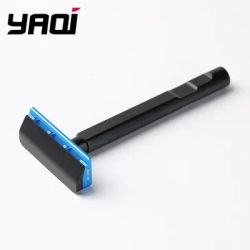 YAQI Black and Blue Color Tachi(Aluminum Version) Light Weight Single Edge Safety Razor