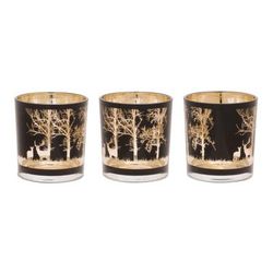 Mossy Oak Deer Votive (Set of 3) by Melrose in Black Gold (Size OS)