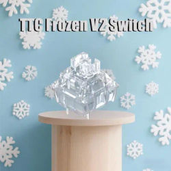 TTC Frozen V2 Switch 3Pin Silent Linear RGB Factory Lubrication Games Mute Mechanical Keyboard Switches for AULA F75 AJAZZ AK820