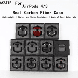 Pour Airpods 4 étui en Fiber de carbone housse pour écouteurs pour Apple AirPods Pro 3 sans fil Bluetooth écouteur Ultra mince étuis 4