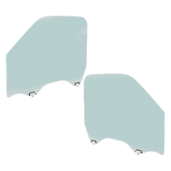 JC Whitney Door Glass, Front, Driver & Passenger Side, 1-year unlimited-mileage warranty SET-JRN48010033