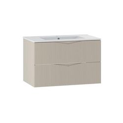 Mobile bagno con lavabo effetto legno cachemire 80cm