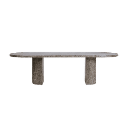 Bloom Dining Table Brown Marble